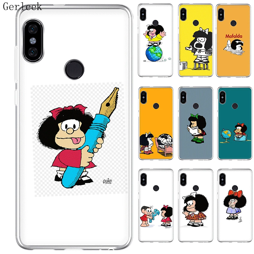 Silicone Phone Case Tpu For Xiaomi Redmi S2 4A 4X 5 6 6A 7 GO 4 3 3S Prime Pro Cover Mafalda Tempered Casing | Мобильные телефоны и