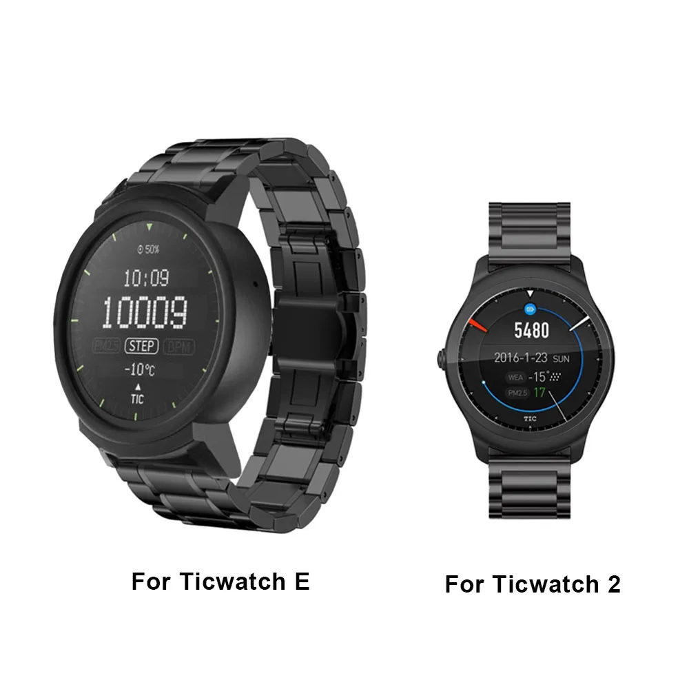 ticwatch e band size