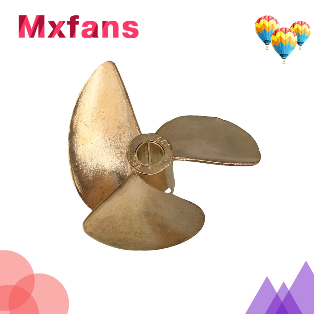 Mxfans 437 RC Boat Copper Propeller Three Leaves Hole 4MM Diameter 37MM Yellow Mxfans 437 RC Boat Copper Propeller Three Leaves Hole 4MM Diameter 37MM Yellow