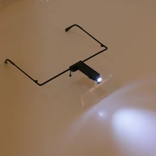 Профессиональный светодиодный свет увеличительное очки Hands-увеличитель инструмент для наращивания ресниц/татуировки/ювелирные изделия(1.5x, 2.5x, 3.5x