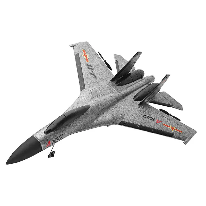 WLtoys A100 RC Самолеты SU-27 3CH 2,4G EPP композитный материал планер радиоуправляемые игрушки модель подарок ZLRC - Цвет: Gray