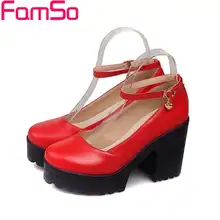 Plus Size34-43 2016 Shoes Women pumps black red High Heels Low Shoes Platforms Pumps Shoes Fashion Classics Wedding Shoes PS2579