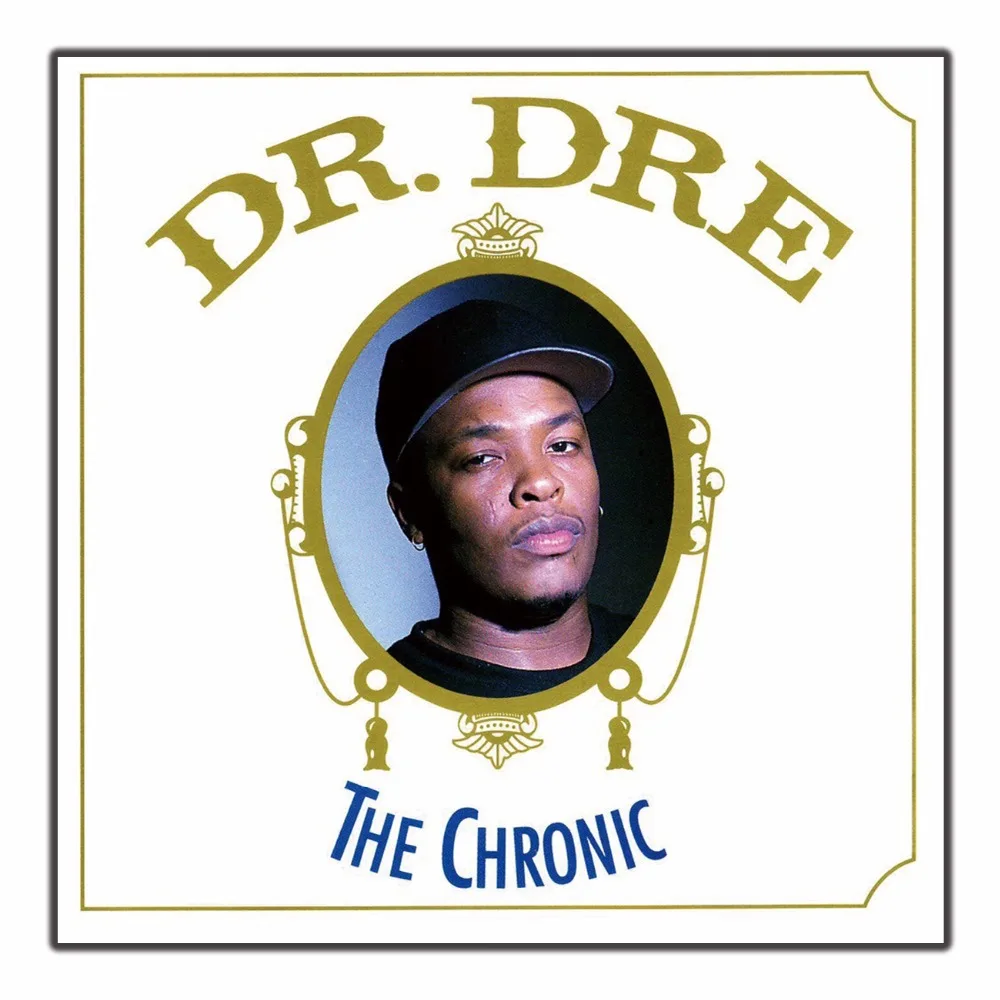 

Dr Dre The Chronic 1992 First Album Cover Hip hop art silk Poster home decor 12x12in livingroom wall decration gift 24x24