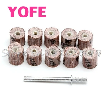 

10Pcs 240# Grit Sanding Sandpaper Flap Wheel Set 3/8" for Dremel Rotary Tool G08 Whosale&DropShip