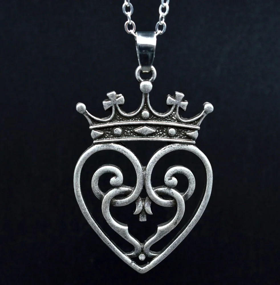 1pc Dropship Vintage Silver Scottish Thistle Pendant Necklace Large