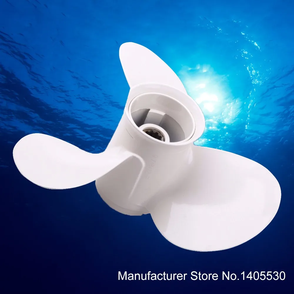 Aluminum Outboard Propeller 9 7//8x9 For Yamaha 25HP 30HP Outboard Motor Engine