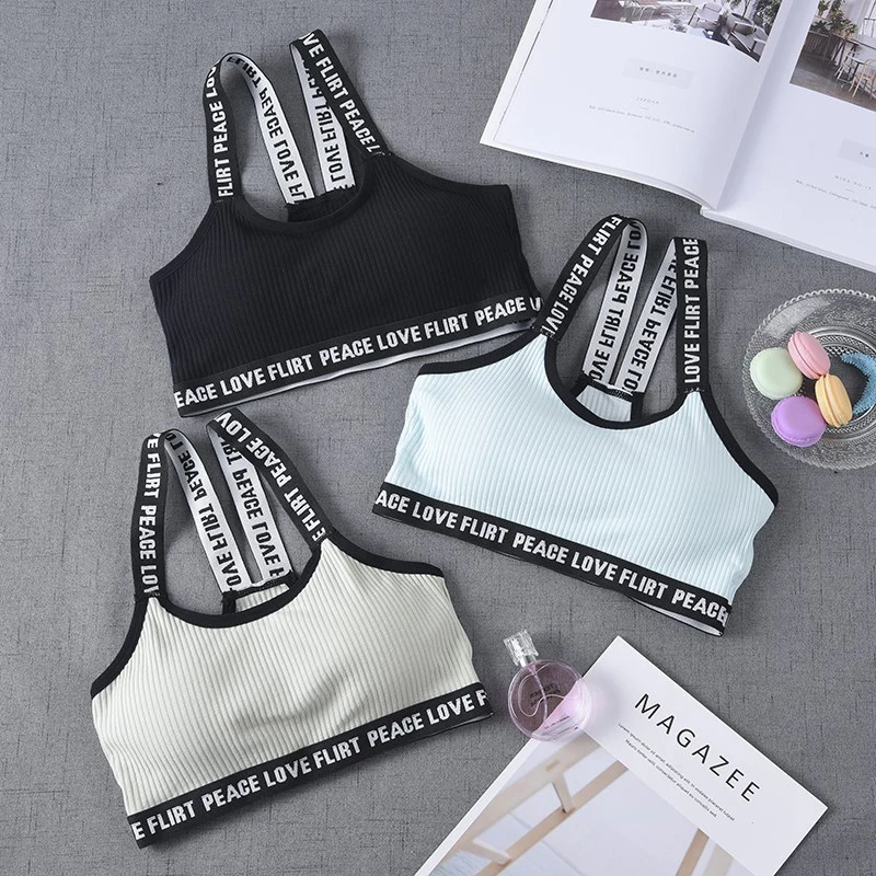 

2019 Cotton Bra For Women Sexy Crop Tops Underwear Good Quality Fitness Padded Bra Vest Ladies Fashion Tank Top