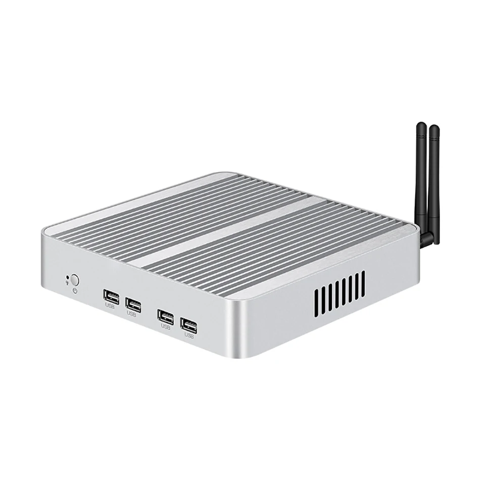 Мини-ПК Intel Core i7 5500U HTPC 8xusb двойной гигабитный Ethernet HDMI VGA Wi-Fi 4G LTE RS232/485 Windows 10 безвентиляторный компьютерной индустрии