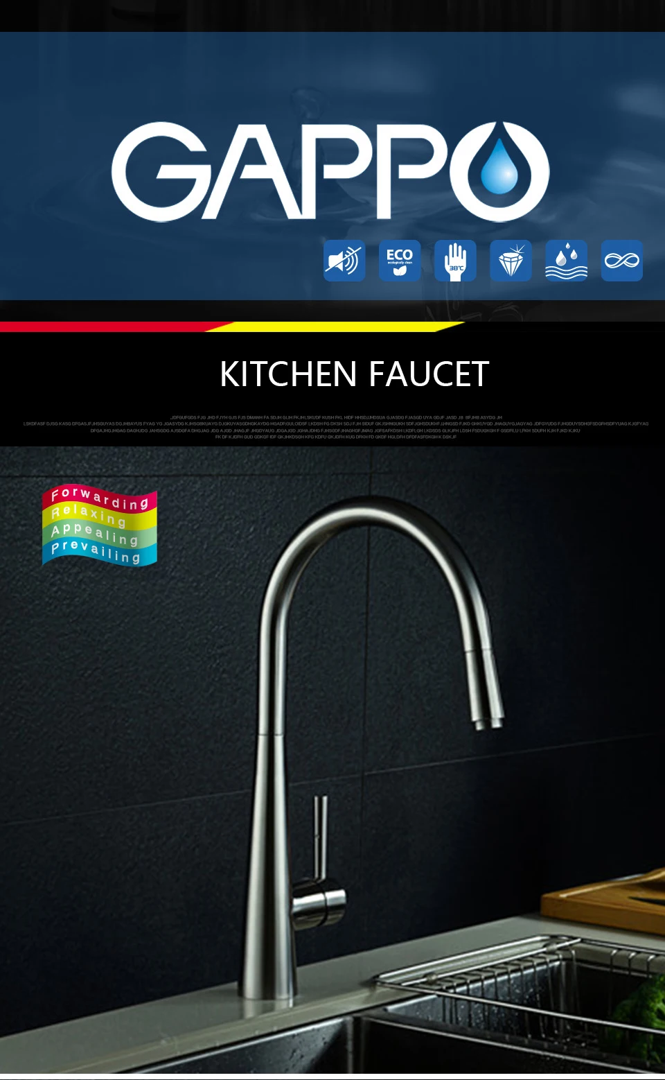 Gappo нержавеющая сталь Кухня смесители вытащить Кухня Раковина кран воды смесители torneira cozinha кухонная раковина коснитесь