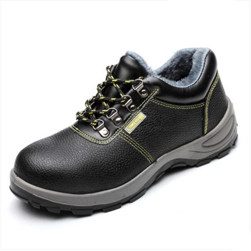 Мужская Рабочая защитная обувь со стальным носком, стальные стельки, кожа, черный цвет, анти-пирсинг, антистатическая защитная обувь, кожа, маслостойкая - Цвет: C