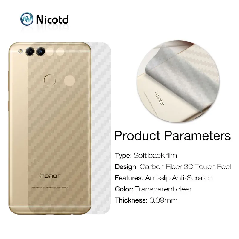 Full cover 3d Anti-fingerprint Film for honor 7X (2)