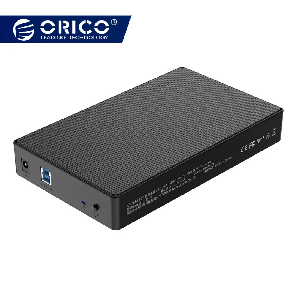 ORICO 3.5 SATA to USB 3 Adapter HDD Case External Hard Drive Enclosure Reader for Samsung SSD/HDD Box HD 3.5" | Компьютеры и офис