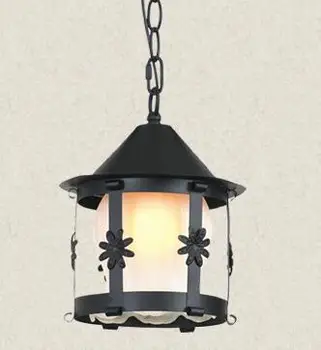 

1PC fashion iron bird glass brief rustic wrought iron pendant lights small single head bar living dinner room Pendant LAMP