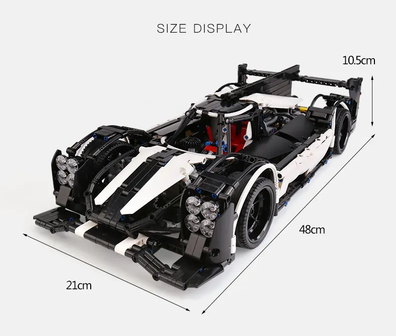 23018 Technic автомобильные игрушки, совместимые с Moc 5530 Гибридный супер гоночный скоростной автомобиль блоки кирпичи строительные детские игрушки, машинки модели подарки