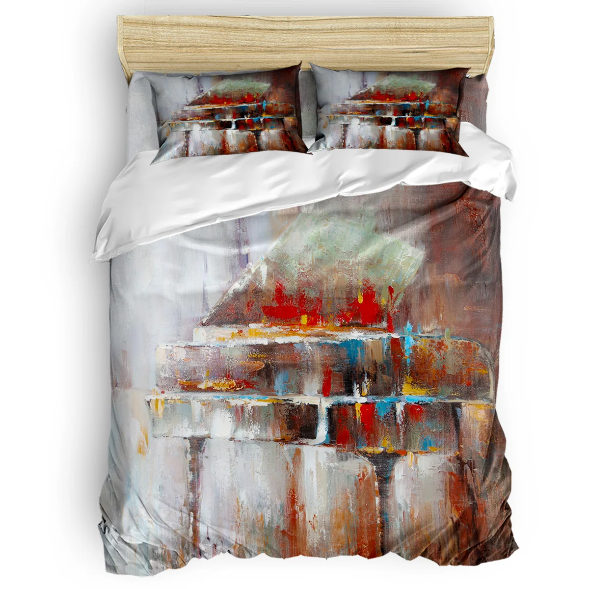 

Color Piano Comforter Cover Set Quilt Cover Bedding Duvet Cover Sets Comforter Sets Mother's Day Living Room April Fools Child