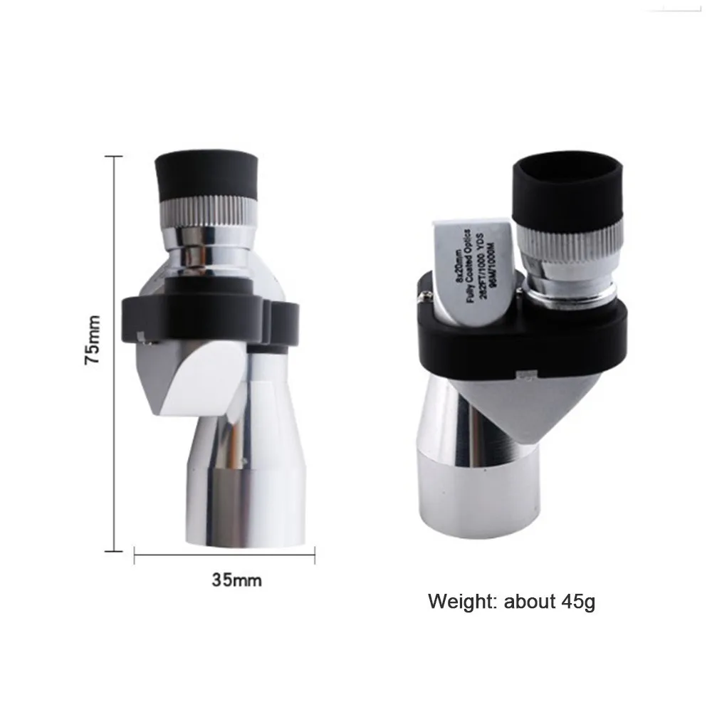 Портативный мини 8x20 монокуляр телескоп Регулировка низкий светильник ночного видения Бинокль Зрительная труба Охота наблюдение за птицами