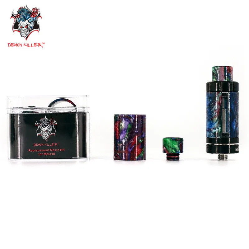 

Original Demon Killer Glass Tube Resin Drip Tip Resin kit Fit for Cleito 3.5ml,Cleito 5ml,Ijust S,Melo III