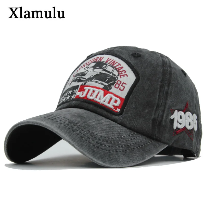 Xlamulu бейсболка s шапки для мужчин Casquette Брендовая женская бейсболка s мытая кость мужская шляпа водителя грузовика Gorras письмо прыжок Черная кепка