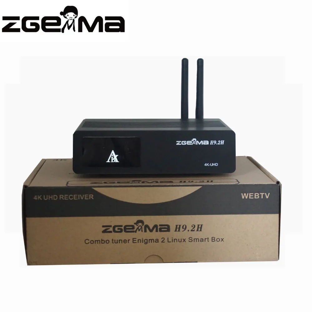 2 шт./лот в формате 4K UHD Zgemma H9.2H комбо DVB S2X + T2/C спутниковый ТВ коробка Linux E2 IPTV