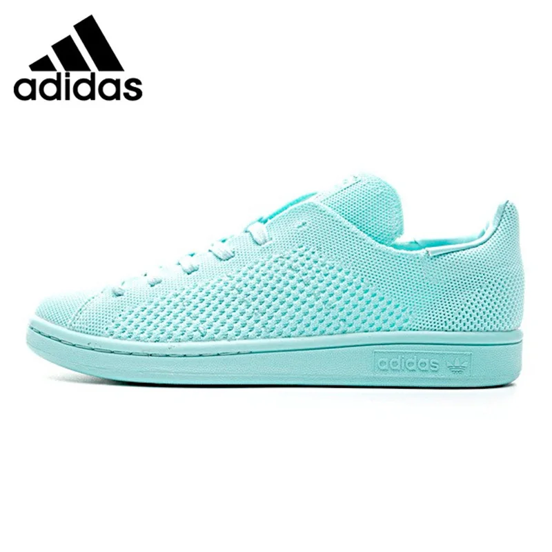 Adidas Stan Smith PK Men's and Women's Walking Shoes , Light Blue/Light Brown, Breathable Lightweight S80066 S82156