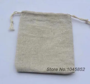 

500 pieces W10CM*H15CM small Jute drawstring bag for storage Linen Gift Packaging Bags