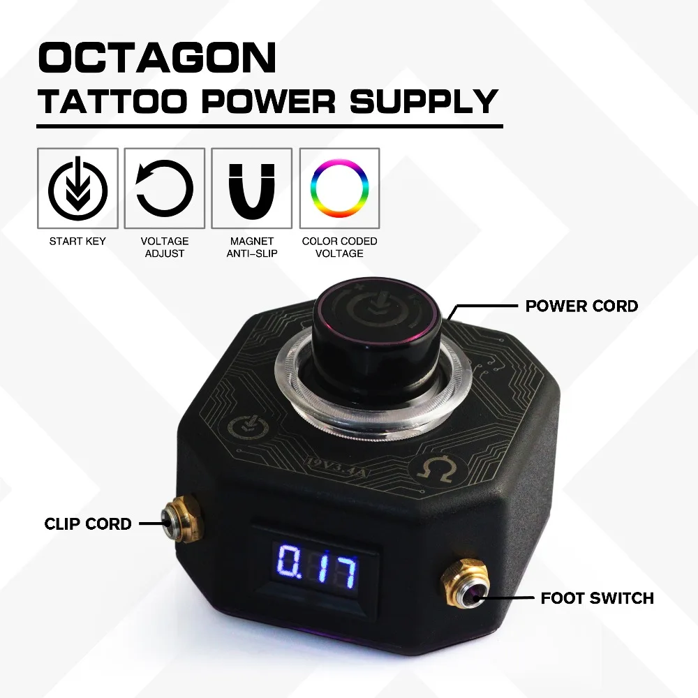 

Octagon Tattoo Power Supply