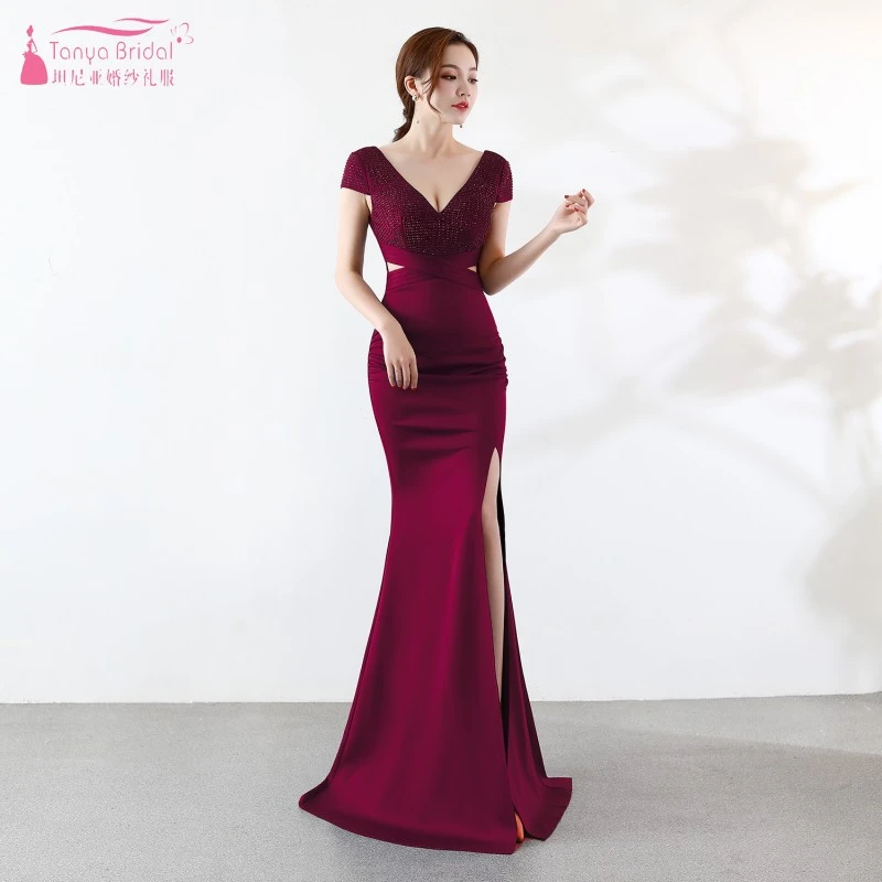 wedding guest long gown