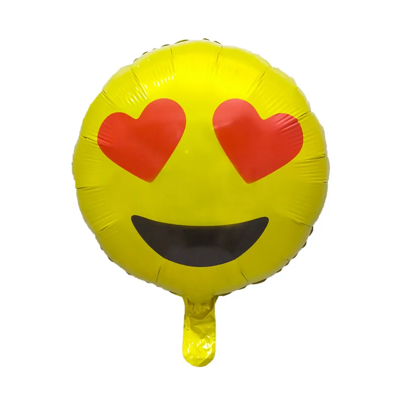 12 шт. 18 дюймов смайлы QQ баллоны Emoji воздушные шары из фольги с днем рождения