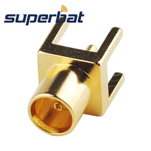 Superbat 10 шт. 75 Ом RF разъем MCX через отверстие гнездо печатной платы крепление с припоем