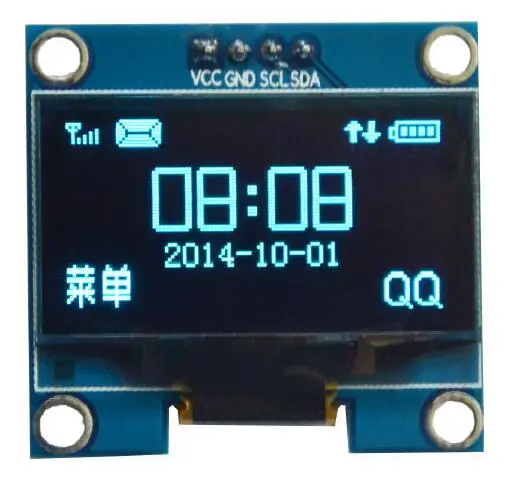 3 5-дюймовый синий модуль OLED-дисплея SSH1106 совместимый с SSD1306 1 3*64 4-контактный