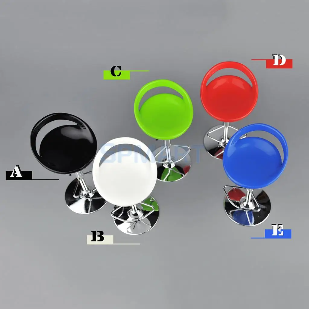 1/6 Scale Round Swivel Chairs Pub Bar Stools Furniture for 12