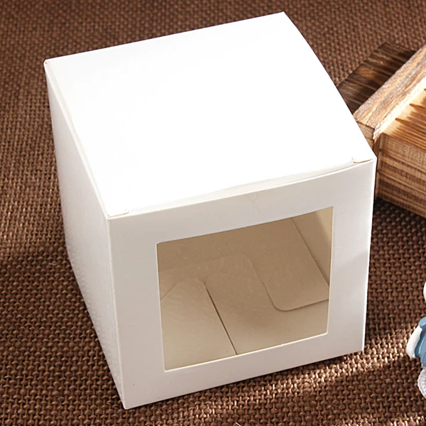 10*10*10cm 15 sizes Square white paper paper soap box with ...