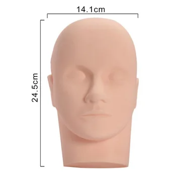 

New Eyelash Grafted Training Mannequin Head Canvas Block Head Display Styling Mannequin Manikin Grafting Eyelashes Trainer Tool