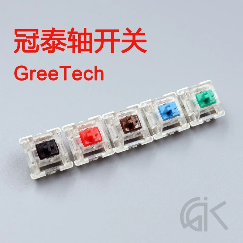 10 шт./упак. Greetech SMD RGB переключатели механическая клавиатура переключатель красный цвет синий, черный; Большие размеры 34–43/коричневый/зеленый переключатель