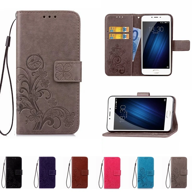 Leather Printing Phone Case Wallet Cover For Meizu M3 Mini