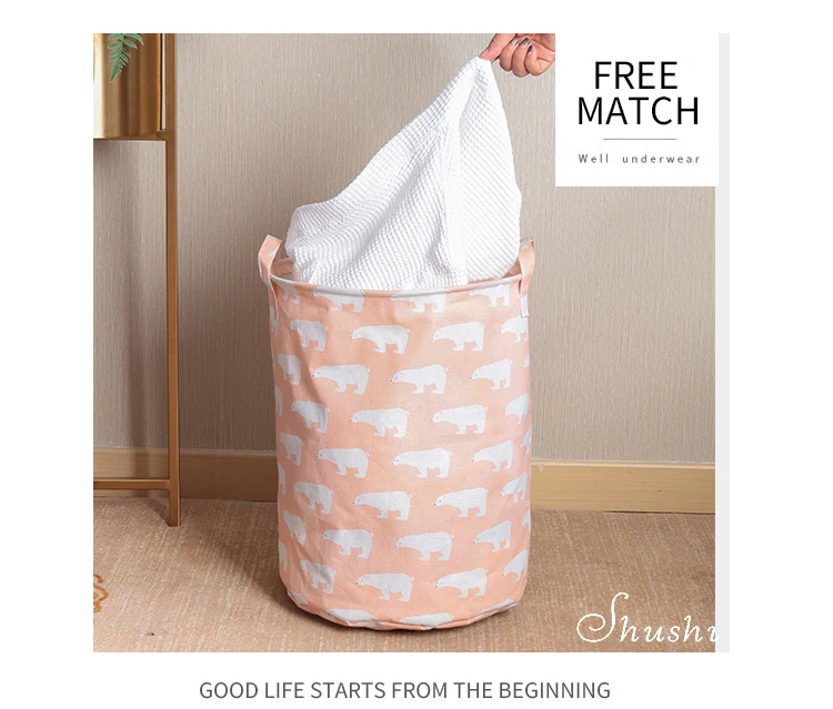 Cotton laundry hamper (15)