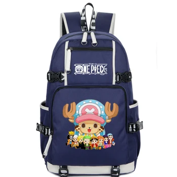 

New Anime One Piece Backpack Boys Girls Middle School Bags Student Bookbag Shoulders Travel Laptop Bags Gift