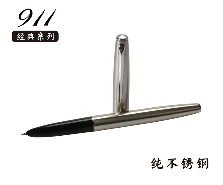 Ручка перьевая Jinhao из чистого серебра 911 пробы 0 38 мм|fountain pen|ink pensteel fountain pen |