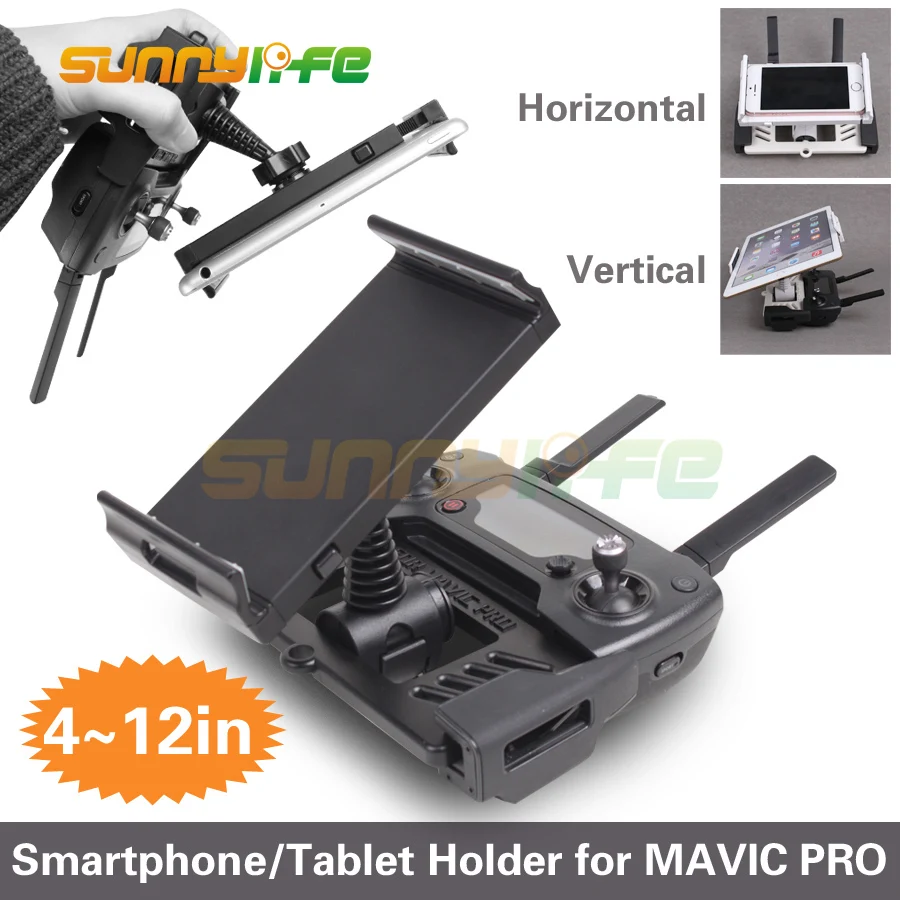 

4-12in Smartphone Tablet Extended Support Holder Stand Bracket for DJI SPARK & MAVIC 2 PRO & MAVIC AIR Remote Controller