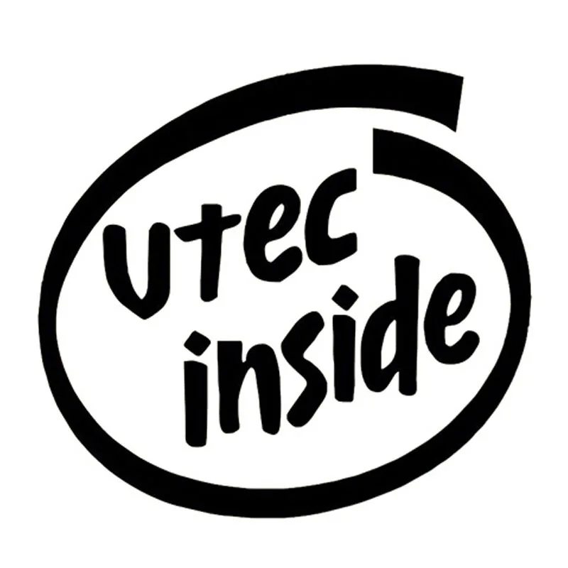 13*12 см VTEC INSIDE Fun буквы персонализированные автомобильные наклейки для стайлинга