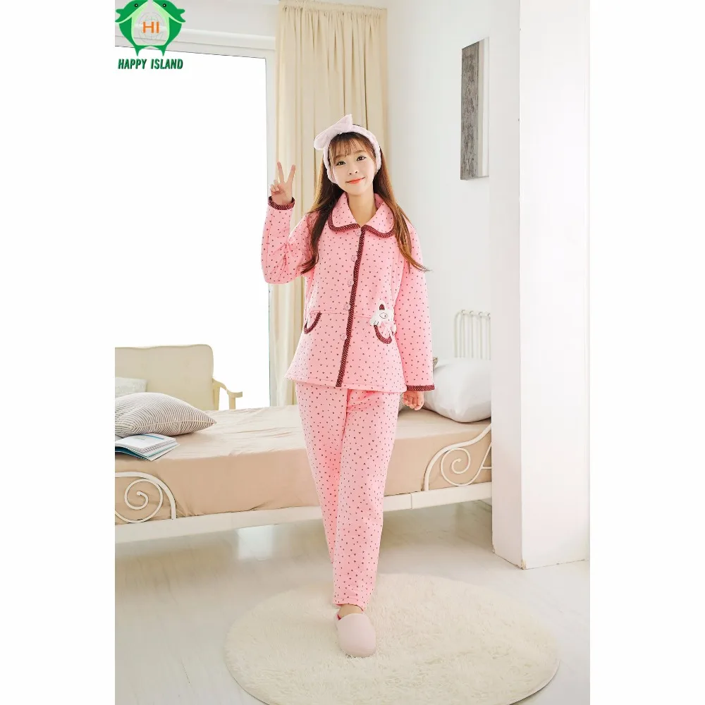 

Winter Long Sleeve Flannel Pregnancy Maternity Clothes Hamile Gecelik Pajamas Camiso Maternidade Sleepwear Pregnancy Clothing