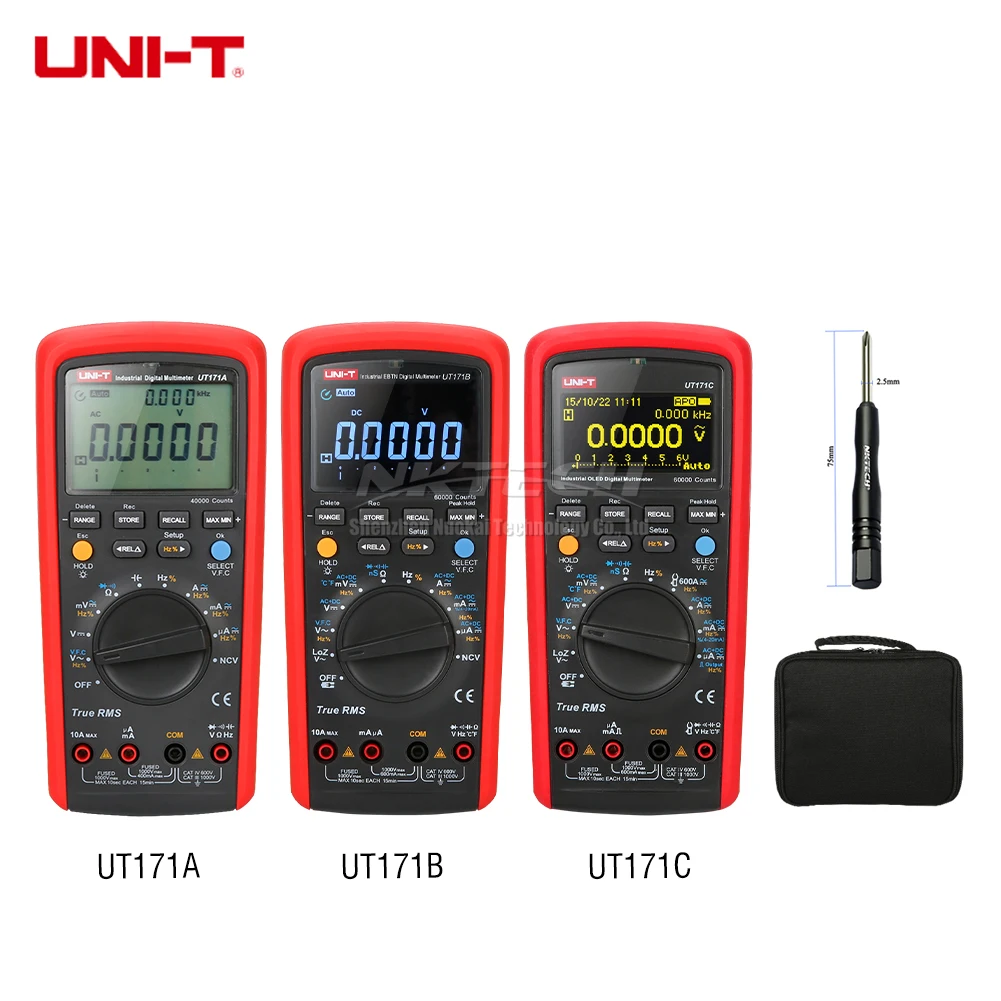 Цифровой мультиметр UT171A UT171B UT171C для хранения данных AC DC вольт ампер USB/Bluetooth 100 кГц|Мультиметры| |