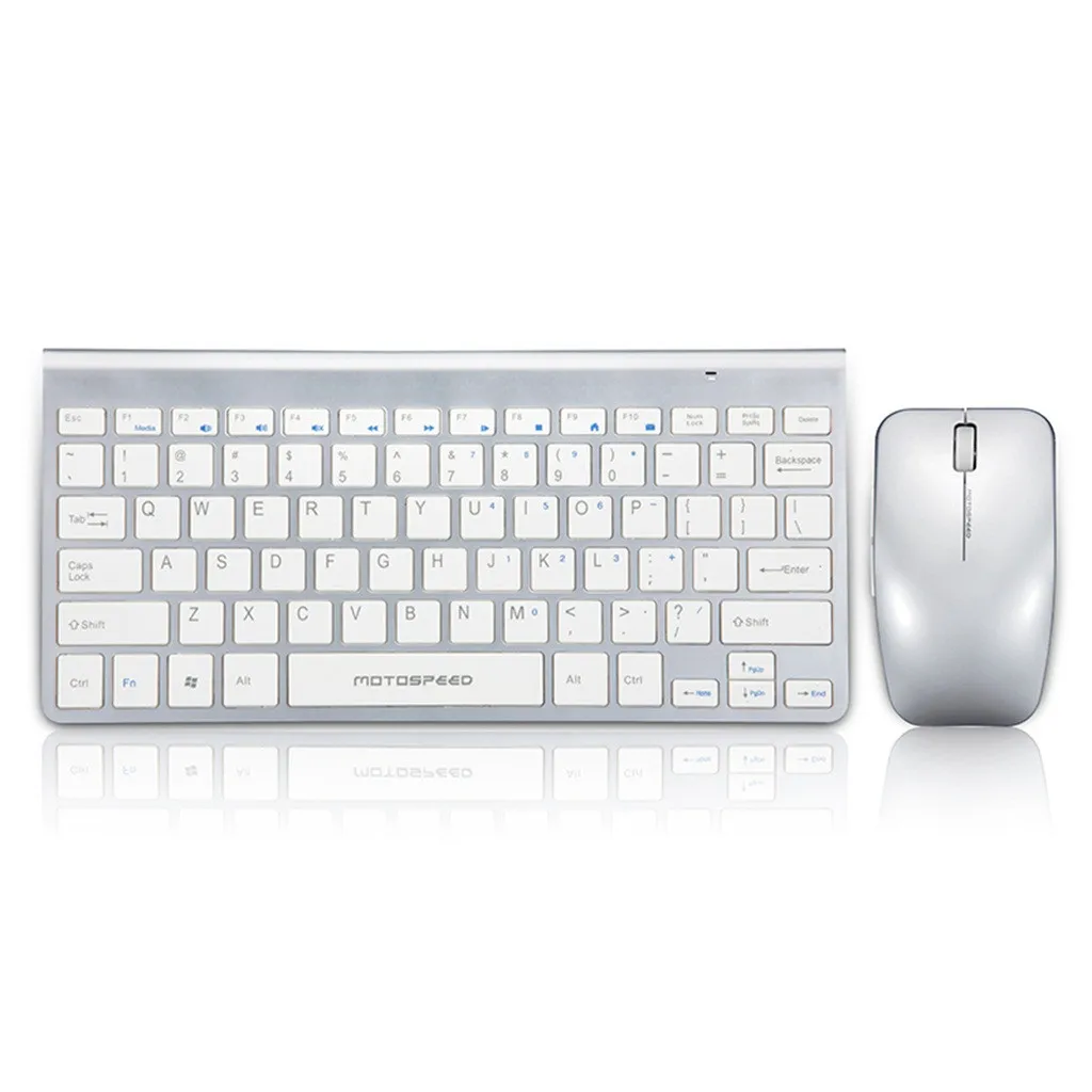 Комплект клавиатура и мышь Motospeed G9800 2,4 ГГц Беспроводная Bluetooth клавиатура и оптическая мышь/Мыши для Windows 7/8 Vista XP Mac OS