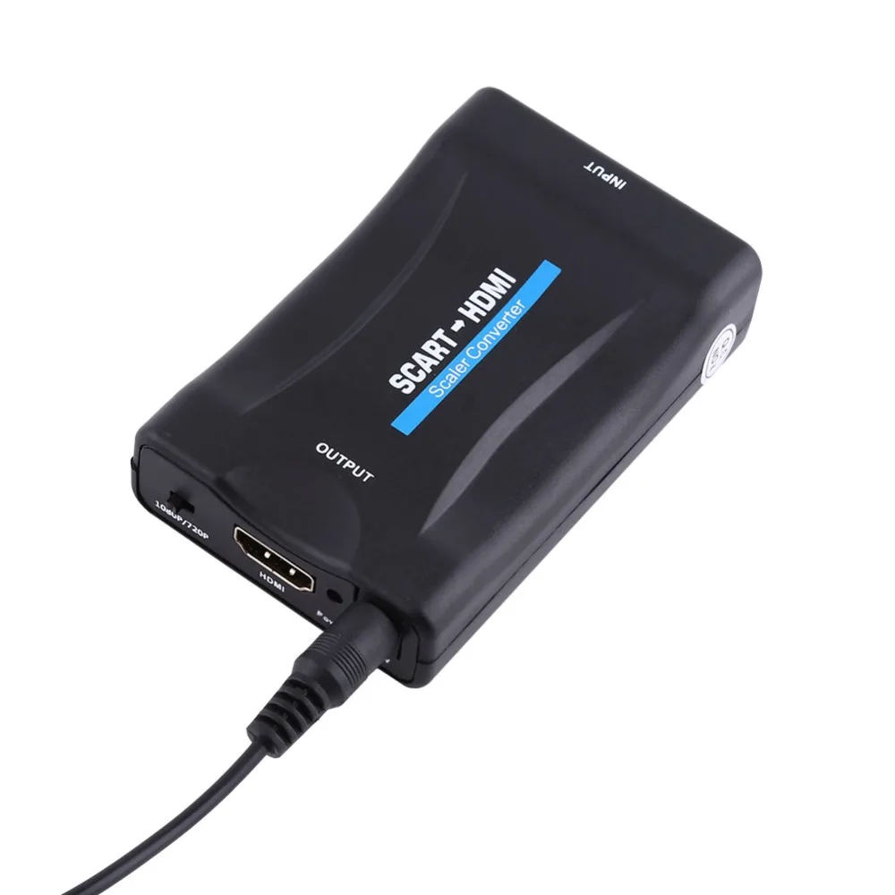 

Scart to HDMI Audio Video Converter Scaler Adapter 720P 1080P With USB Cable Tools Accessory