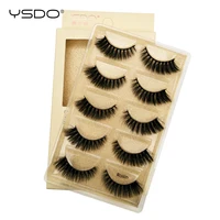 YSDO 3/5 paires 3D vison faux cils ailés cils épais maquillage faux cils Volume cils dramatique vison cils 3