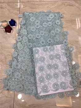 

Pretty 3D flower tulle lace cloth fashion party French net lace fabric for sewing dress PDN157(5yards/lot) many color