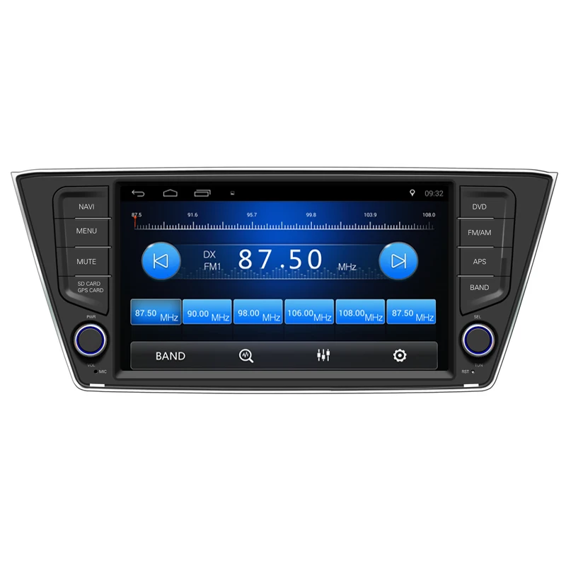 8 дюймов четырехъядерный автомобильный радиоприемник для SKODA FABIA 2015 Android 1 dvd плеер