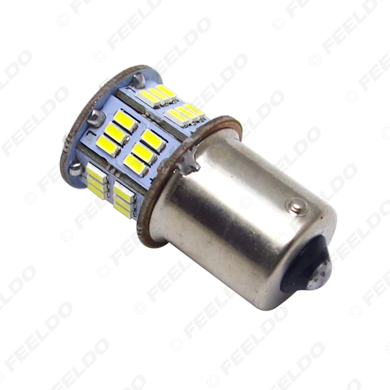 FEELDO 10 шт. DC12V 1156 BA15S/P21W 3014 чип 54LED Автомобильная Поворотная Светодиодная лампа