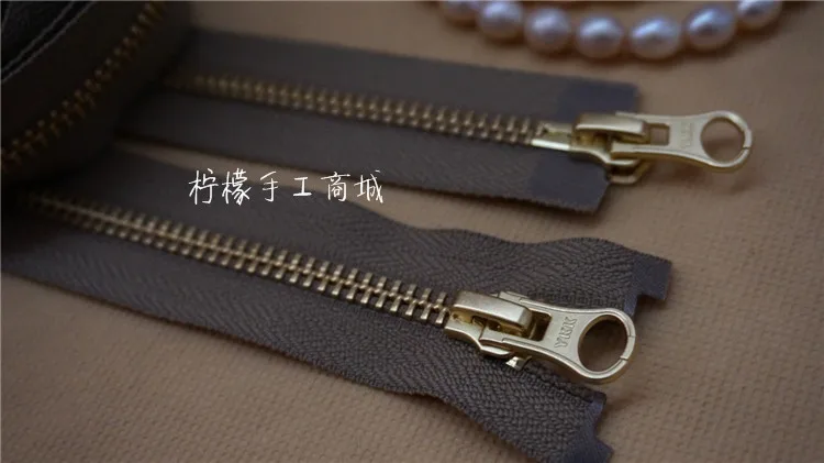 

YKK zipper 5 metal green bronze double open zipper 60-120cm red - coat cardigan down garment coat