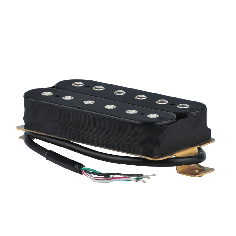 FLEOR Pickup гитарный мост хамбакер звукосниматель электрогитара пикап черный керамический магнит 4 провода аксессуары для гитары